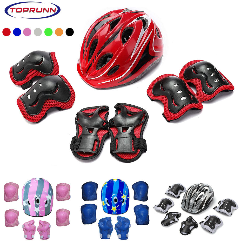 Cycling Gear Of The Year - 어린이 자전거 헬멧 무릎 팔꿈치 손목