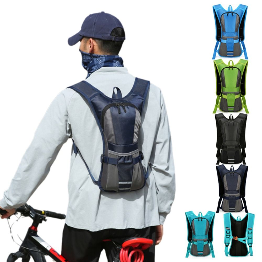 Reflective Cycling Vest - 초경량 방수 폴리에스터 러닝 물병 수납