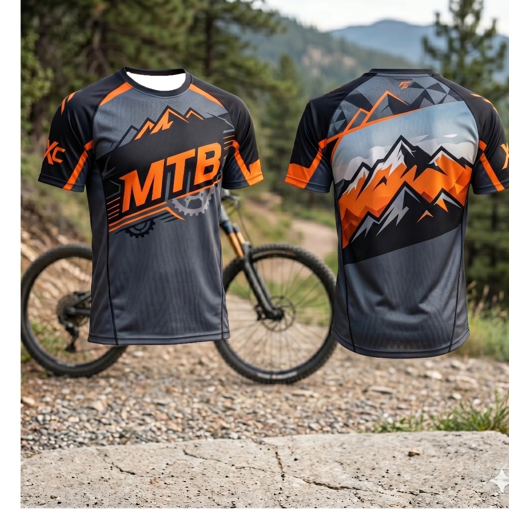 Xc Cycling Gear - 마운틴 MTB 기어 프린트 남성용 속건