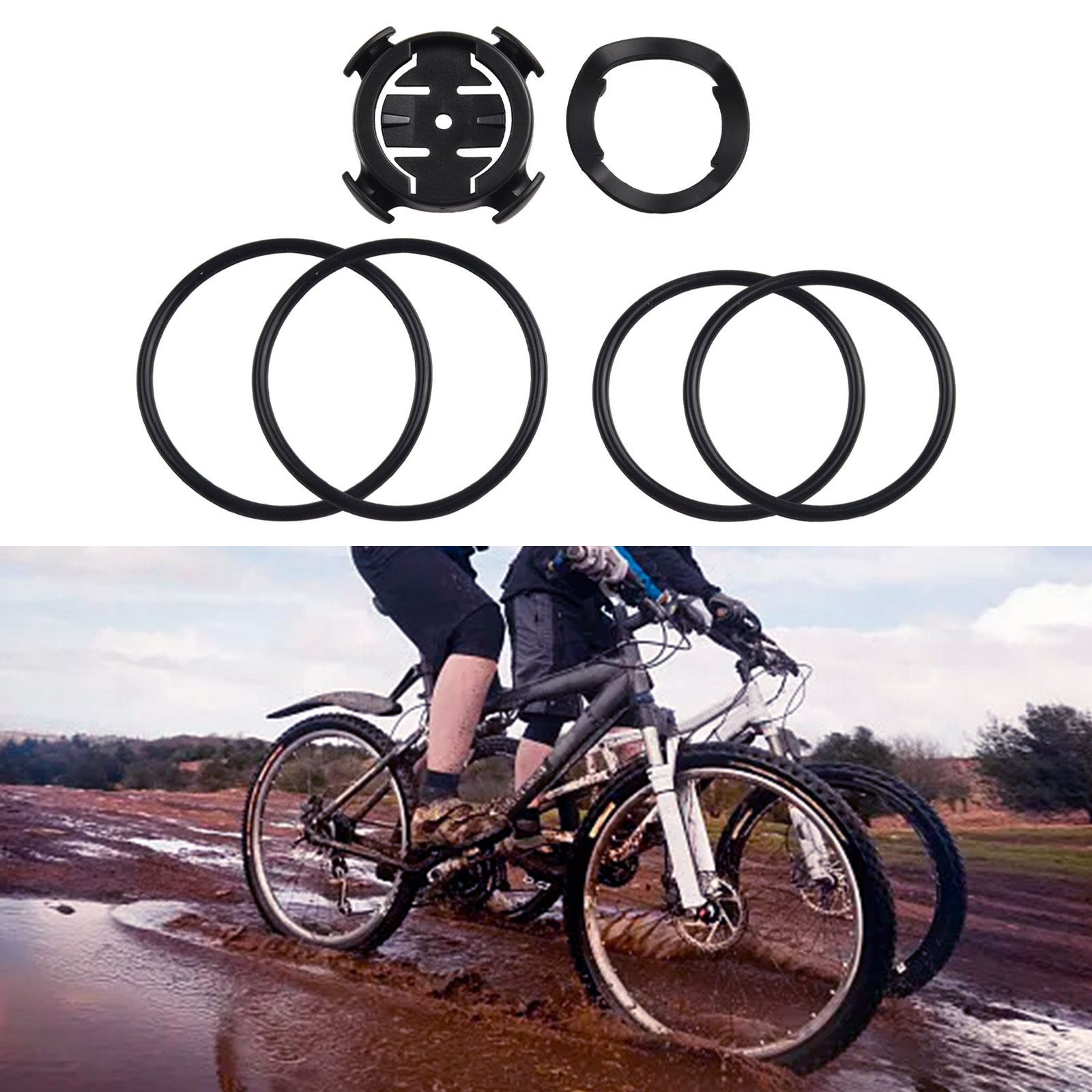 Cycling Gear Mount - Garmin 스템 또는 핸들 바 고무