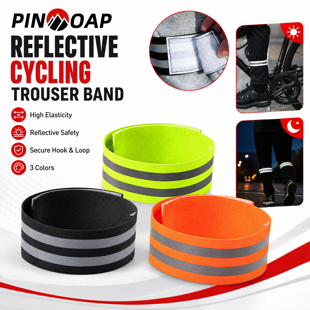 Cycling Gear For Commuting - PINMOAP 1/2개 자전거 바지 다리 스트랩