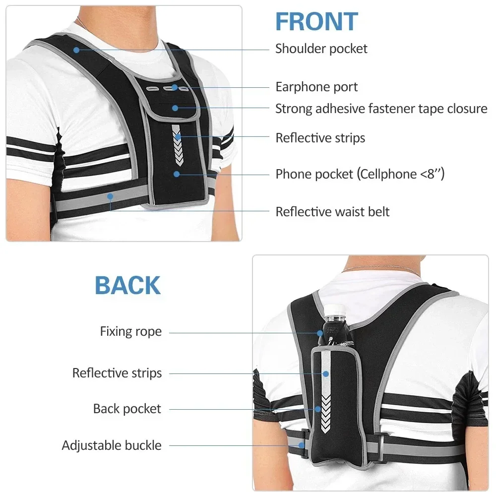 1Pcs 반사 러닝 조끼, 통기성 경량 러닝 조끼, 사 - Reflective Cycling Vest 리뷰 및 가격