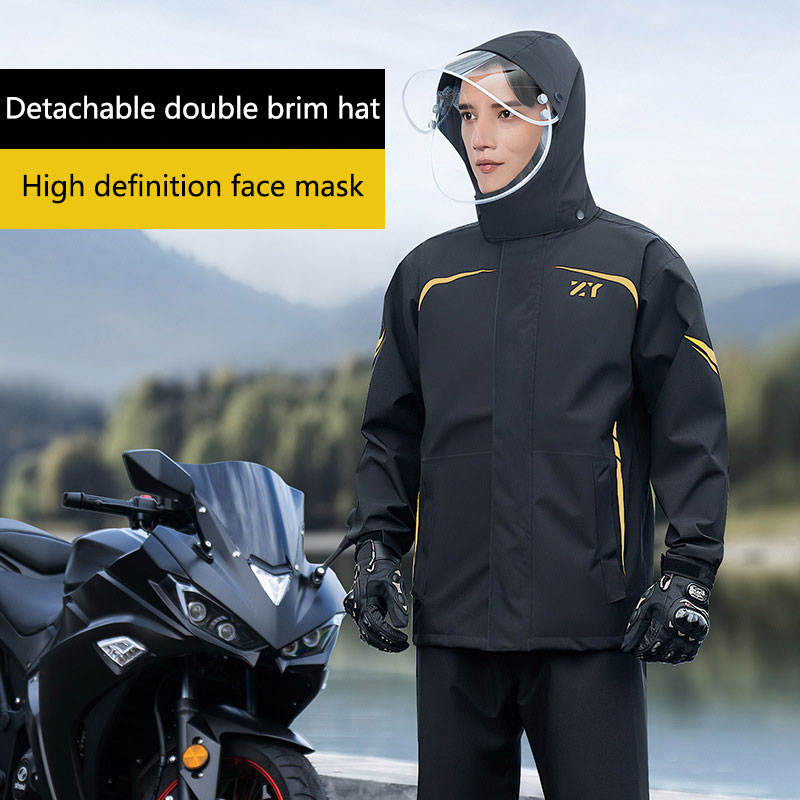 오토바이 스플릿 레인 코트 바지 재킷, 방수, 야외 하 - Cycling Gear For Rain 리뷰 및 가격