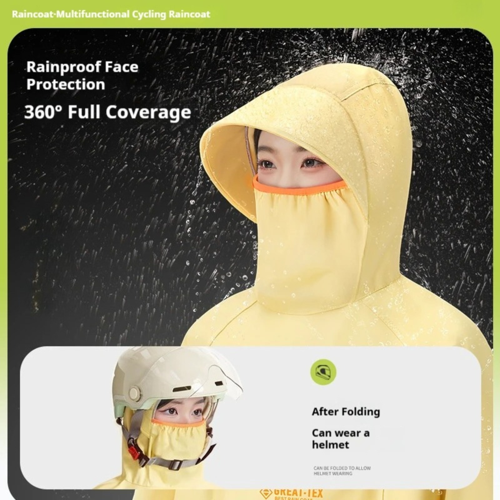 방수 레인 판초 사이클링 레인코트 오토바이 자전거 레인 - Cycling Gear For Rain 리뷰 및 가격