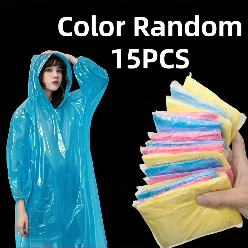 15/30Pcs 성인용 무작위 색상 일회용 투명 비 판 - Cycling Gear For Rain 리뷰 및 가격