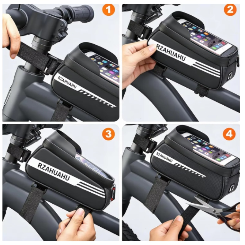 방수 선 바이저 터치 스크린 자전거 프레임 프론트 튜브 - Cycling Gear Organizer 리뷰 및 가격