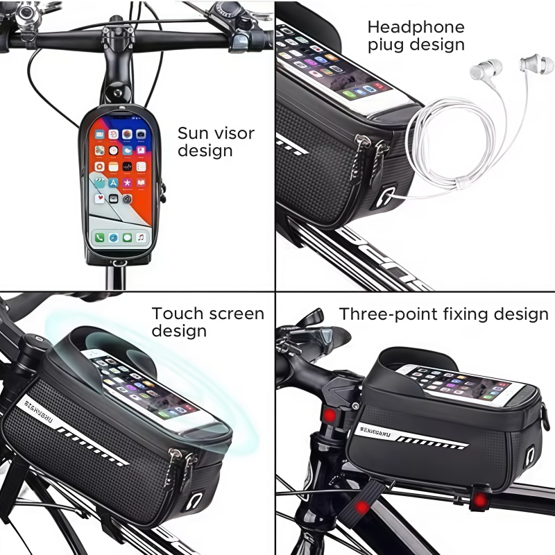 방수 선 바이저 터치 스크린 자전거 프레임 프론트 튜브 - Cycling Gear Organizer 리뷰 및 가격