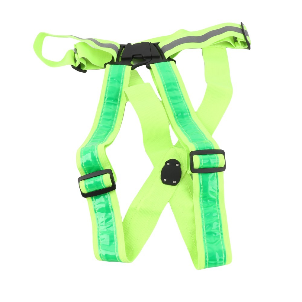 새로운 폴리에스터 LED 안전 조끼 녹색 라이트 USB - Reflective Cycling Vest 리뷰 및 가격