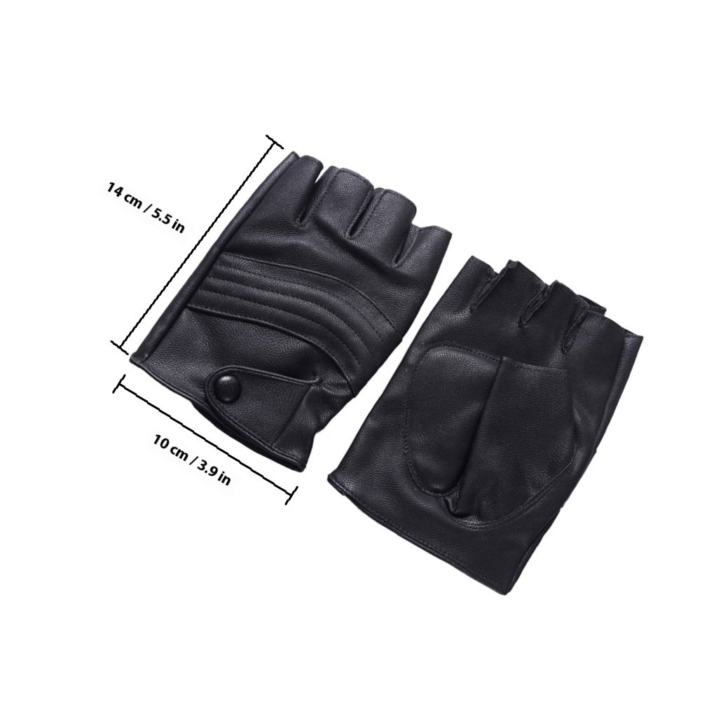 남성용 블랙 핑거리스 장갑 1쌍, 하프 핑거 사이클링  - Cycling Gear Black 리뷰 및 가격