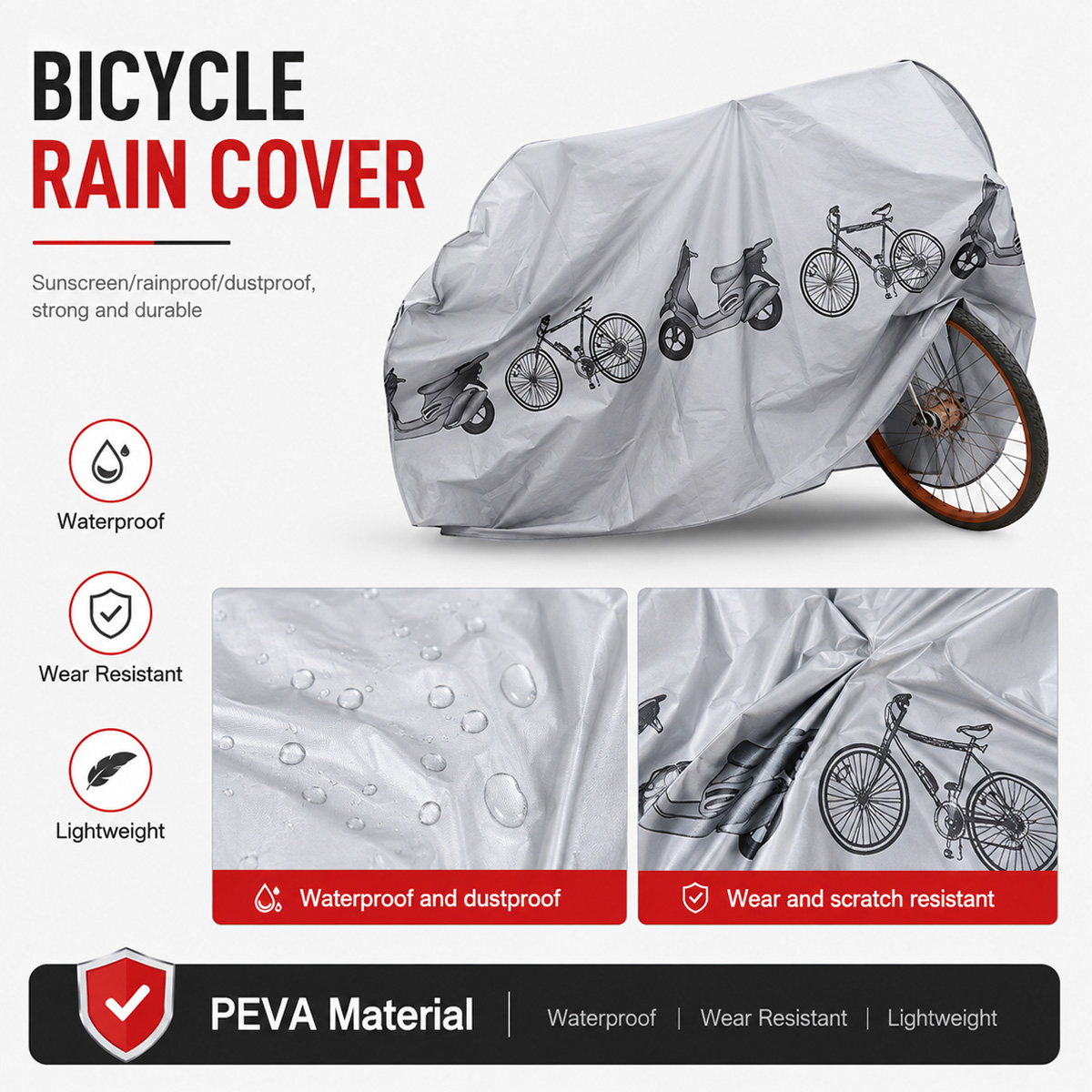 PINMOAP 범용 자전거 레인 커버 방수 야외 자전거 - Cycling Gear For Rain 리뷰 및 가격