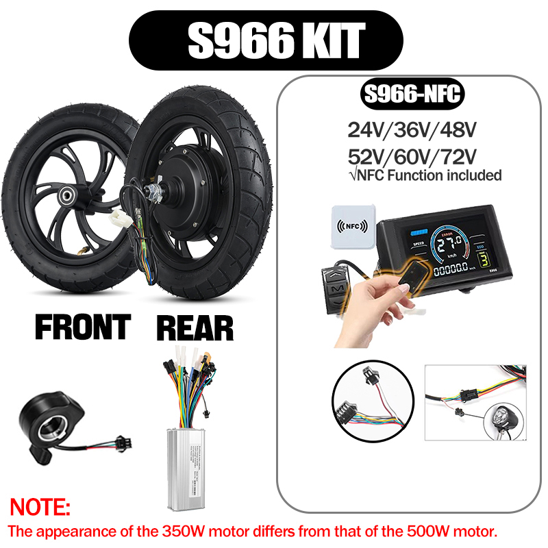 12인치 전기 스쿠터 모터 개조 키트(S966-NFC  - Cycling Gear Display 리뷰 및 가격
