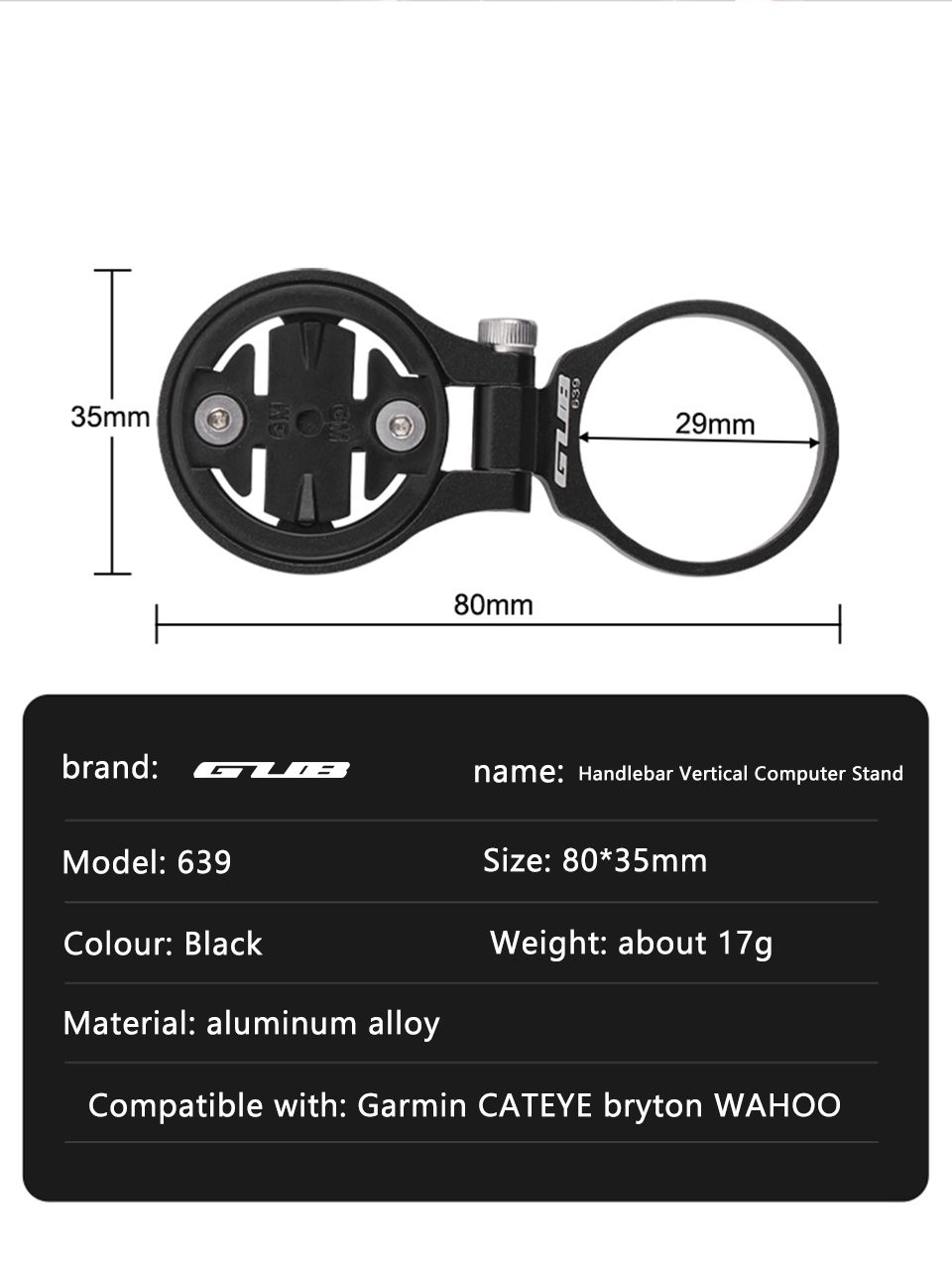 GUB 639 자전거 컴퓨터 스템 탑 캡 마운트 홀더  - Cycling Gear Mount 리뷰 및 가격
