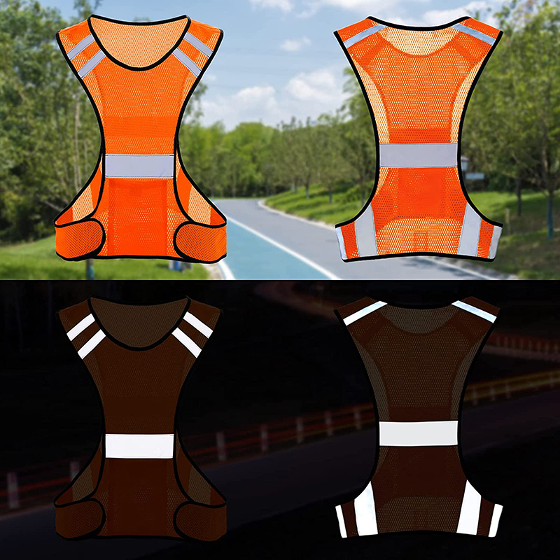 가시성 형광 메쉬 반사 안전 조끼 야간 달리기 및 사이 - Reflective Cycling Vest 리뷰 및 가격
