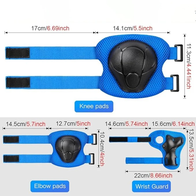6PCS 어린이 보호 장비 세트, 3-15세용 무릎 팔 - Cycling Gear Of The Year 리뷰 및 가격
