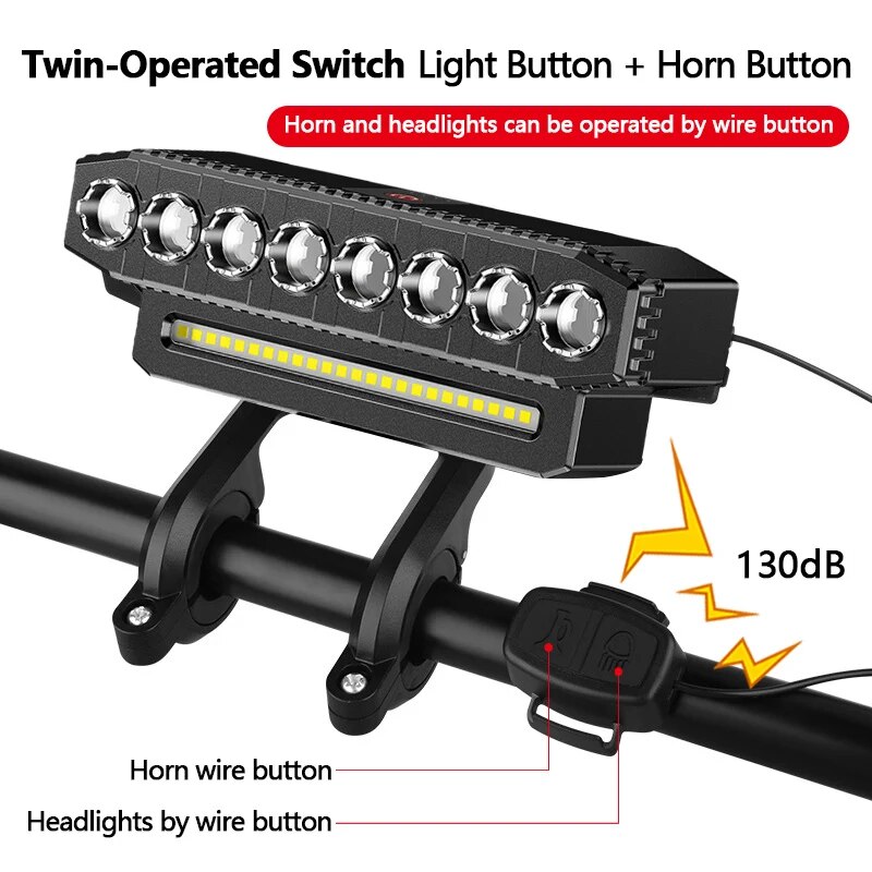 5/8 LED 자전거 전면 조명 USB 충전식 130d - Bike Bell 리뷰 및 가격