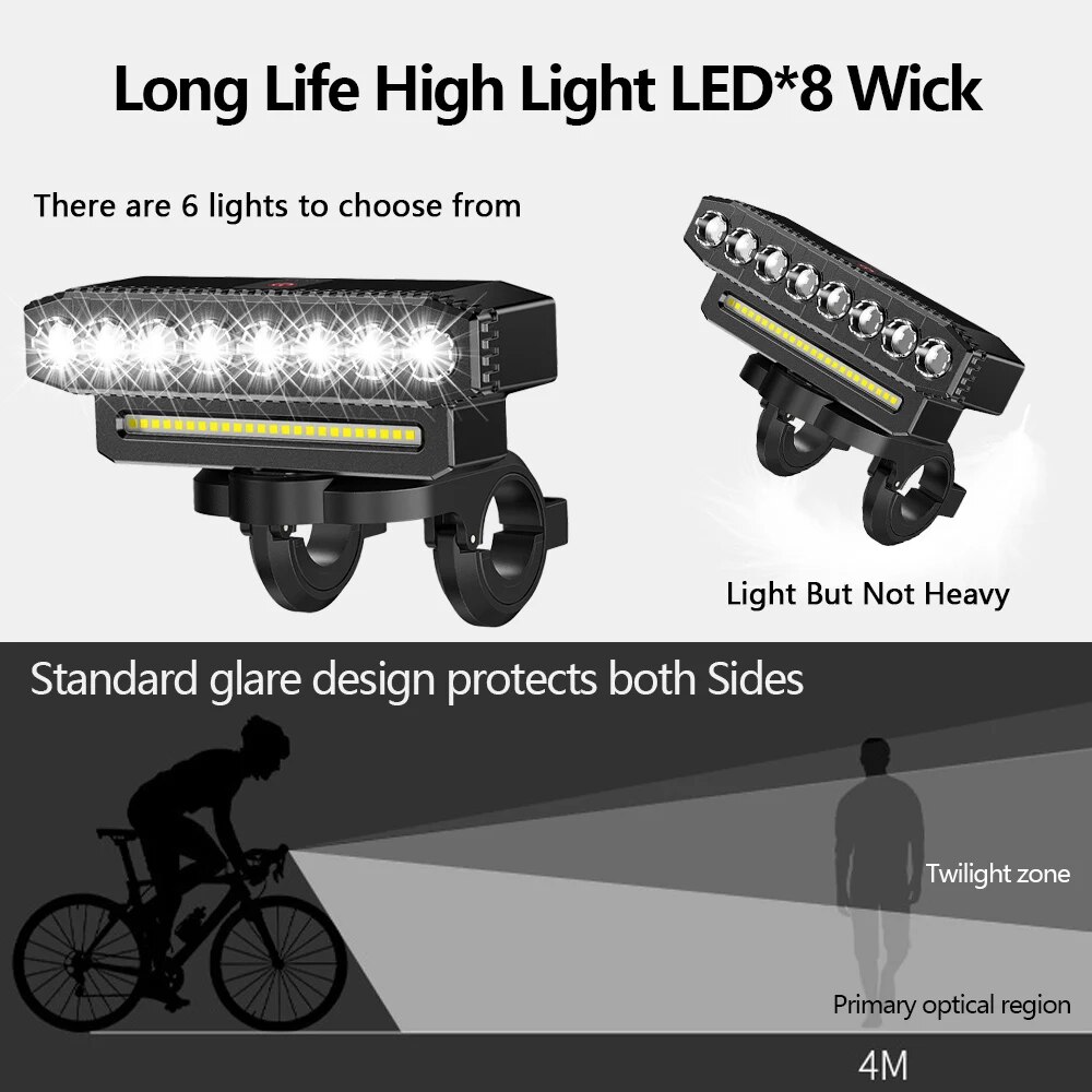 5/8 LED 자전거 전면 조명 USB 충전식 130d - Bike Bell 리뷰 및 가격