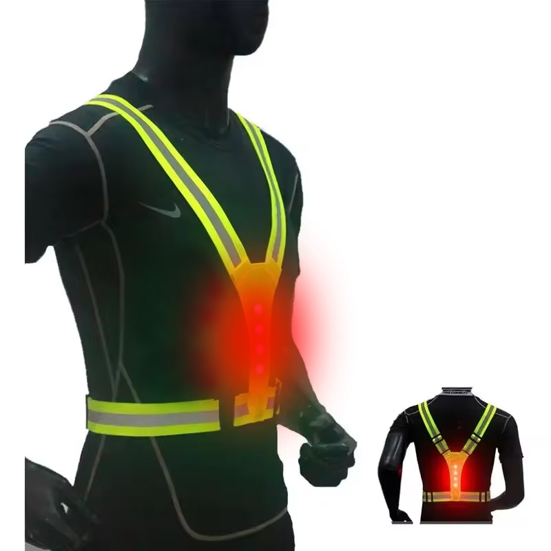 LED 러닝 조끼 반사 발광 스트랩 고가시성 야간 러닝 - Reflective Cycling Vest 리뷰 및 가격