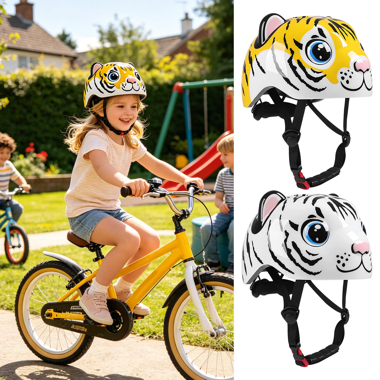 어린이 헬멧 호랑이 패턴 조정 가능한 안전 장비 어린이 - Cycling Gear For Commuting 리뷰 및 가격