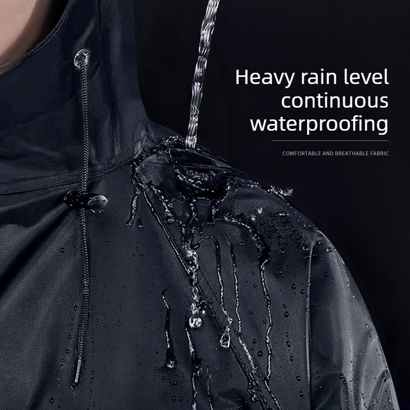 긴 기장의 방수 우비, 두꺼운 옥스포드 소재 후드 레인 - Cycling Gear For Rain 리뷰 및 가격