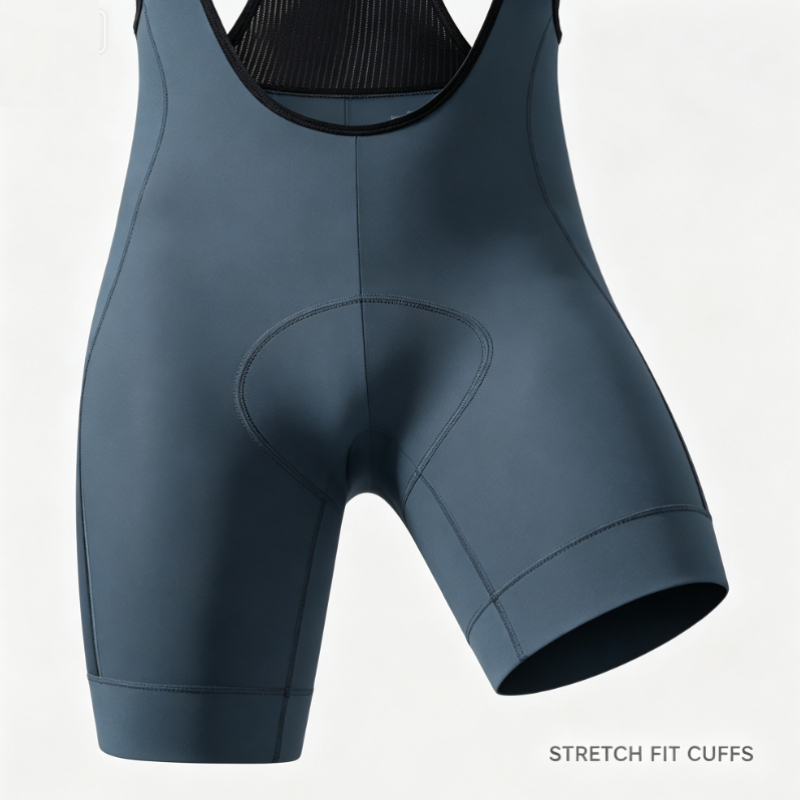 그레이 블루 사이클링 빕 쇼츠, 블랙 메쉬 백 및 패딩 - Cycling Gear Black 리뷰 및 가격