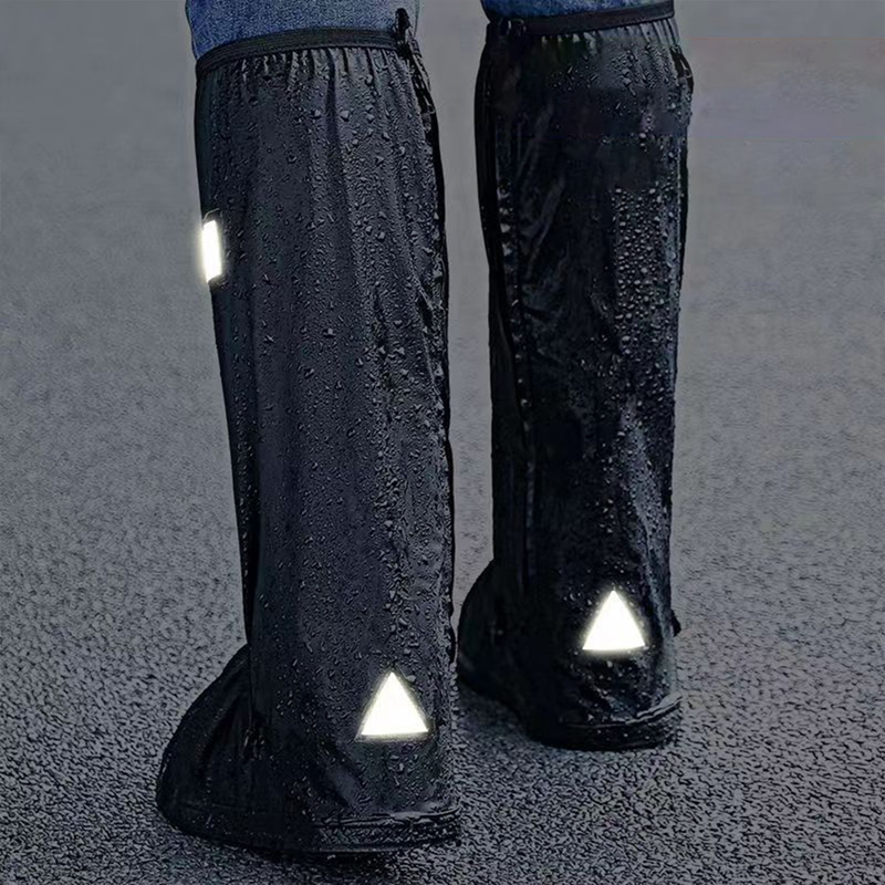 레인 부츠 슈즈 커버 블랙 방수 반사판 하이탑 재사용  - Cycling Shoe Covers 리뷰 및 가격