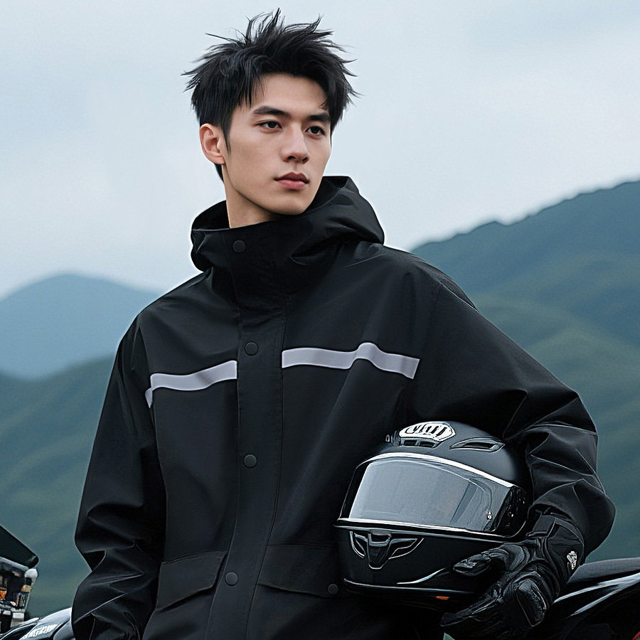 반사 스트립 방수 분리형 레인슈트 후드 레인코트 자켓  - Cycling Gear For Rain 리뷰 및 가격