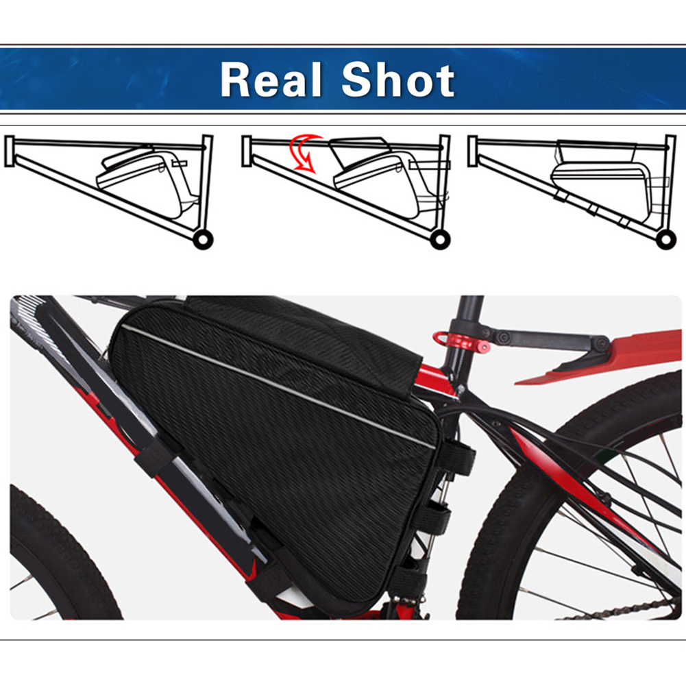 방수 삼각형 자전거 프레임 가방 블랙 나일론 앞 튜브  - Cycling Gear Black 리뷰 및 가격